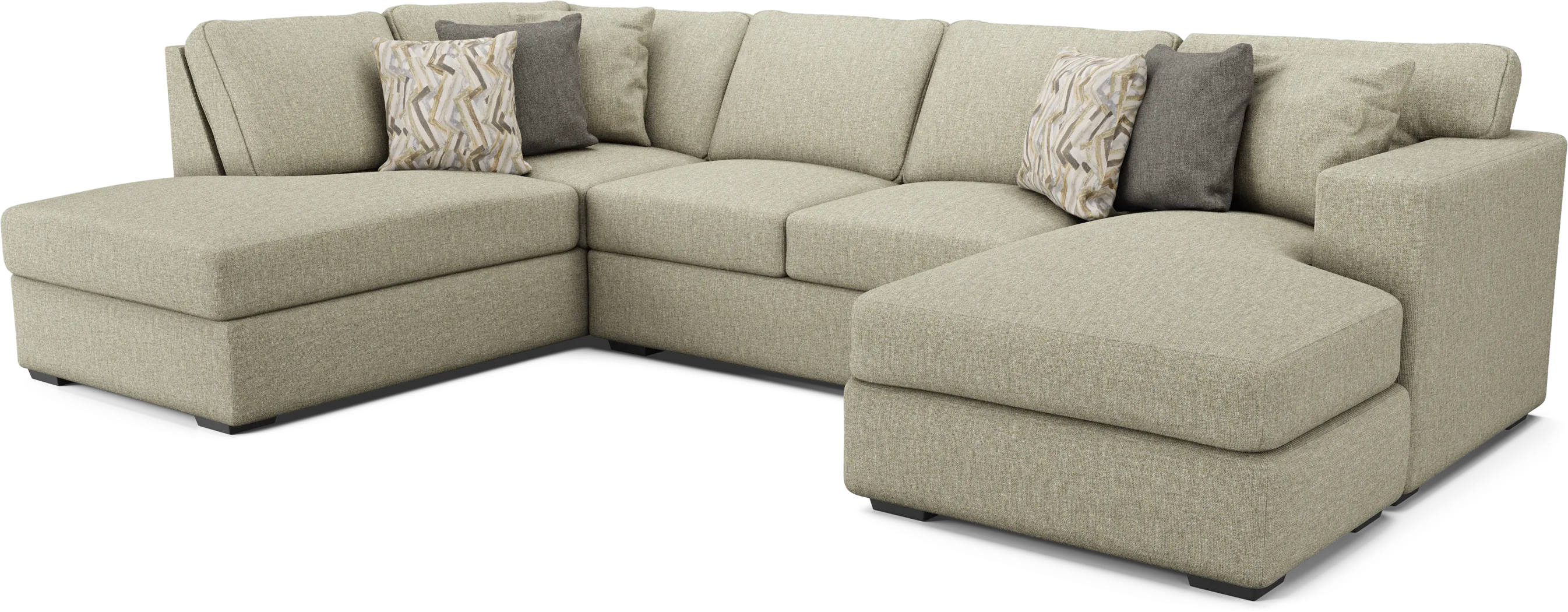 Bremen Beige 2 Pc Sectional - Thumbnail - Image 1