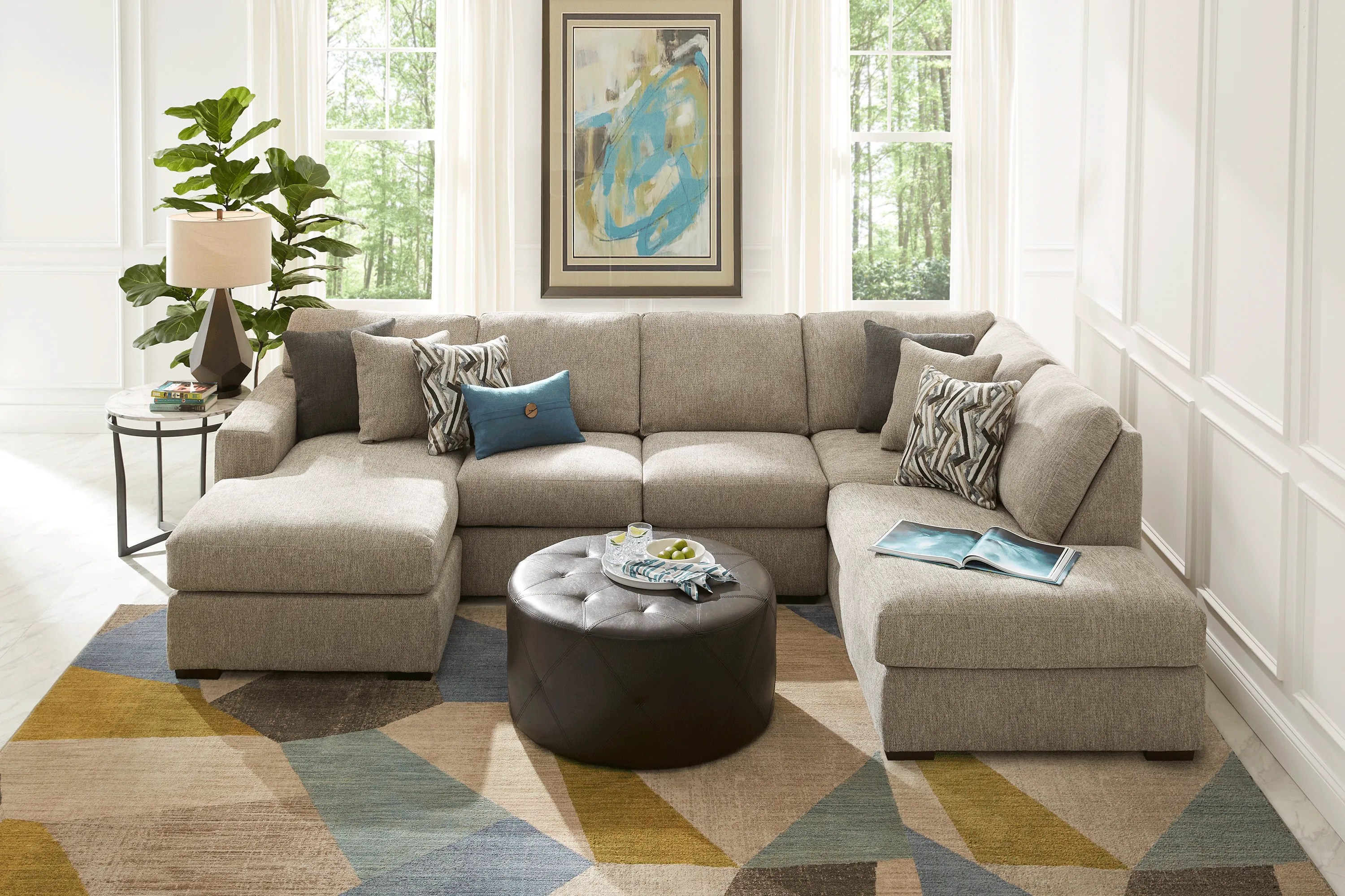 Bremen Beige 2 Pc Sectional - Thumbnail - Image 2