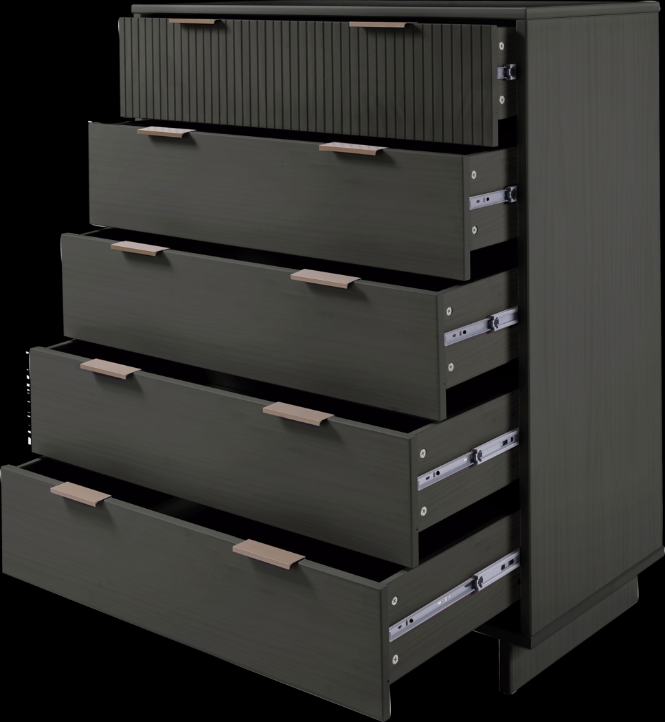 Bremmer III Dark Gray Dresser - Thumbnail - Image 6