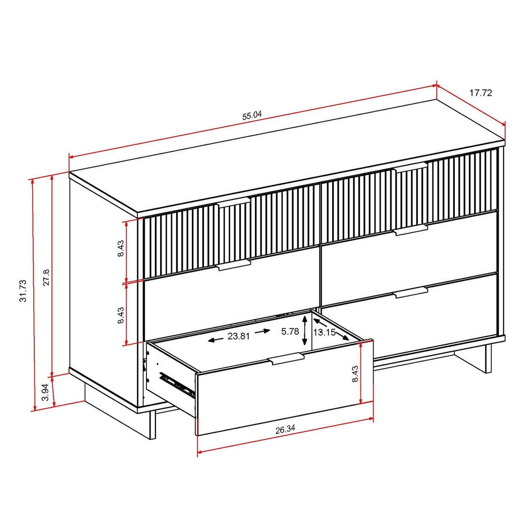 Bremmer IV Dark Gray Dresser - Thumbnail - Image 11