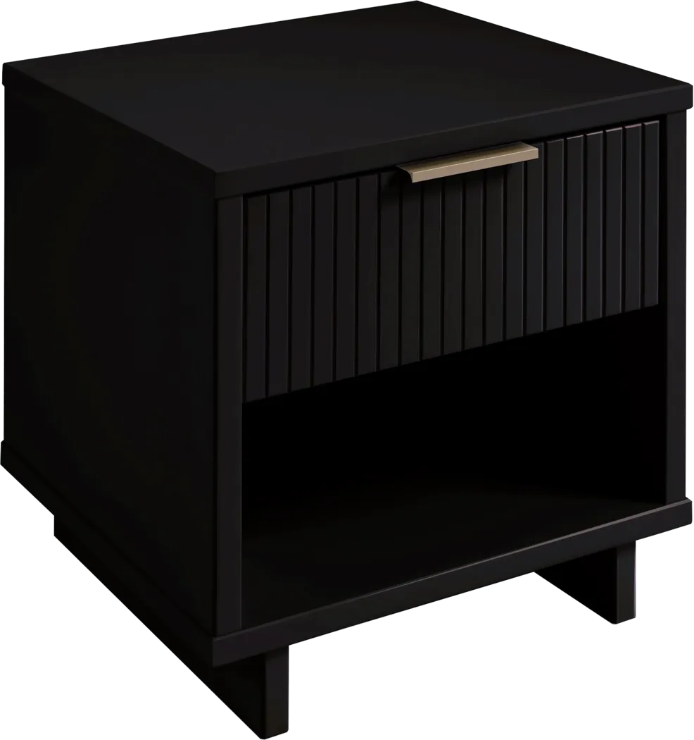 Bremmer V Black Nightstand - Thumbnail - Image 1