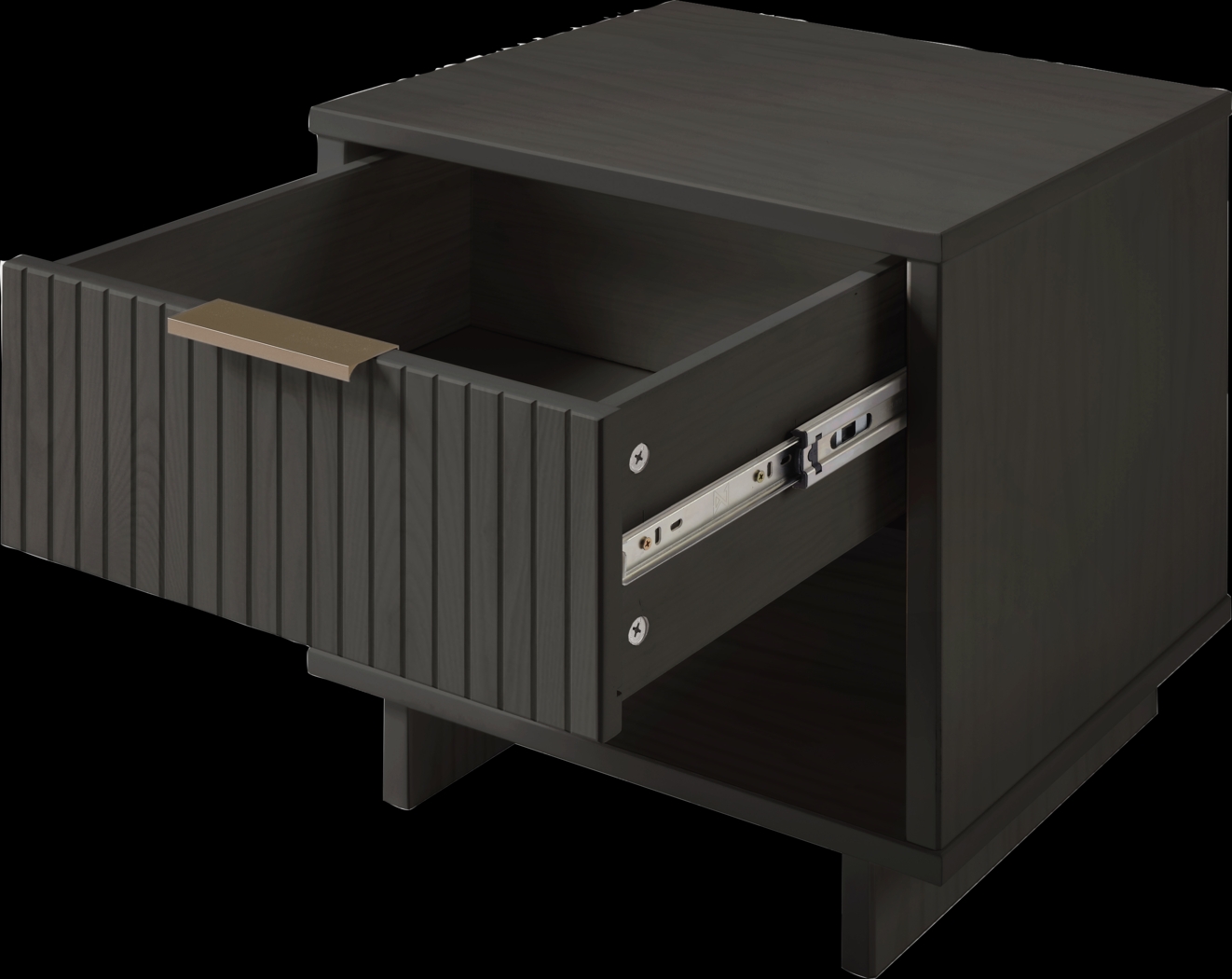 Bremmer V Dark Gray Nightstand - Thumbnail - Image 4