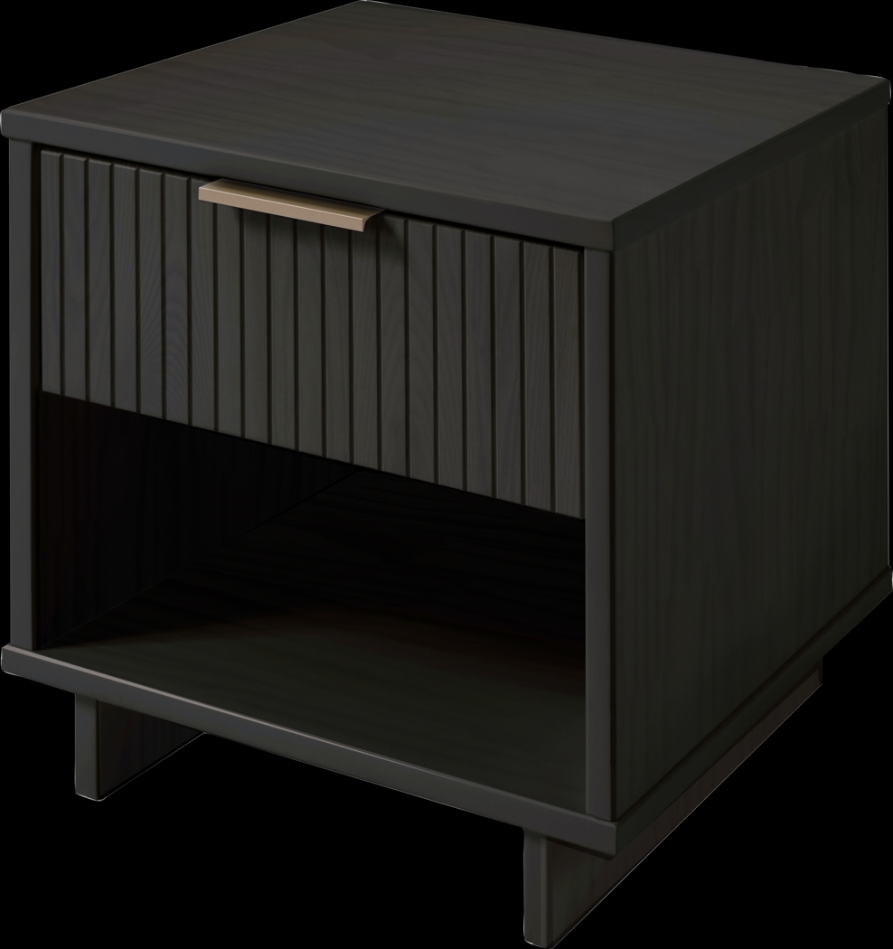 Bremmer V Dark Gray Nightstand - Thumbnail - Image 5