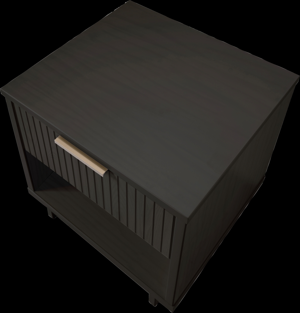 Bremmer V Dark Gray Nightstand - Thumbnail - Image 7