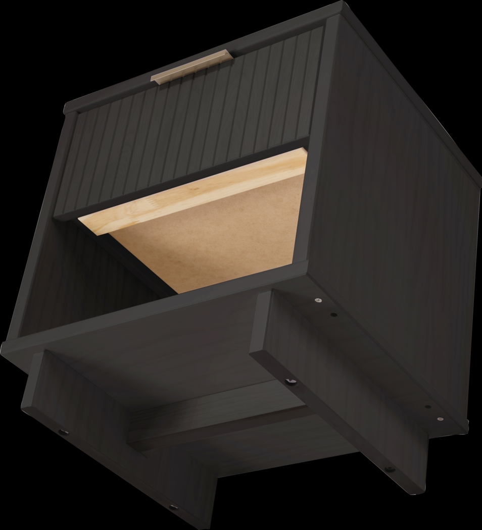 Bremmer V Dark Gray Nightstand - Thumbnail - Image 8