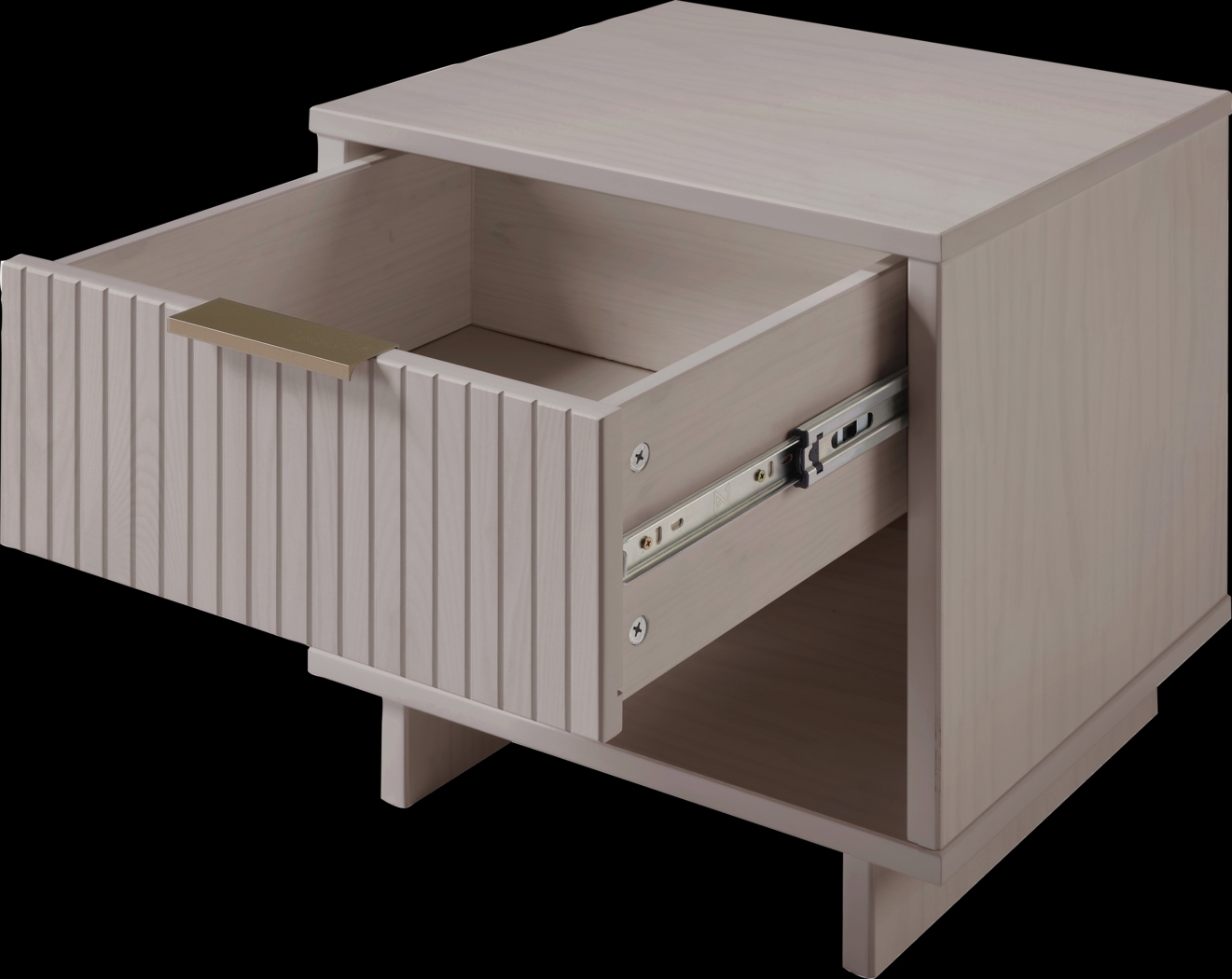 Bremmer V Light Gray Nightstand - Thumbnail - Image 5