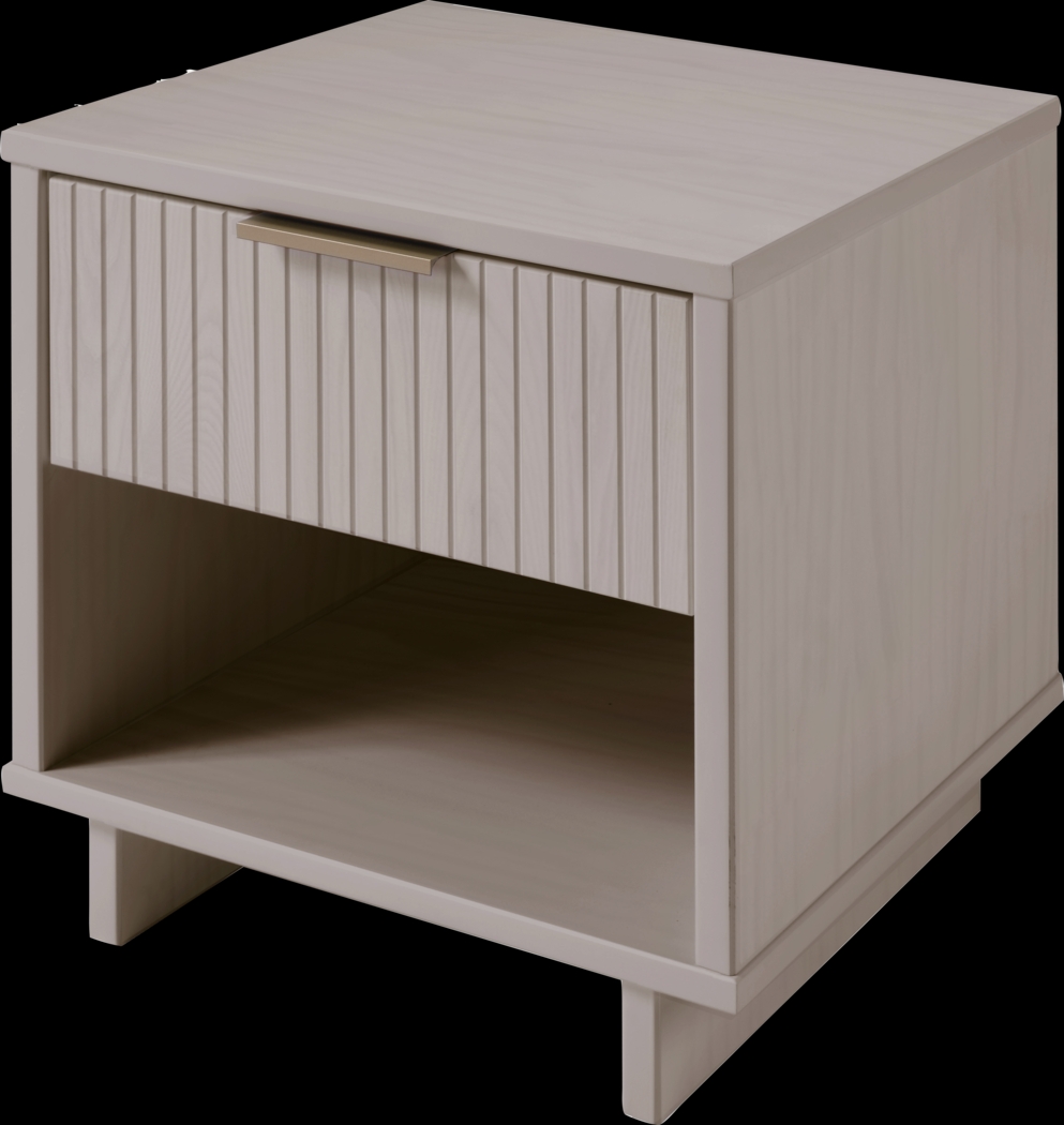 Bremmer V Light Gray Nightstand - Thumbnail - Image 6