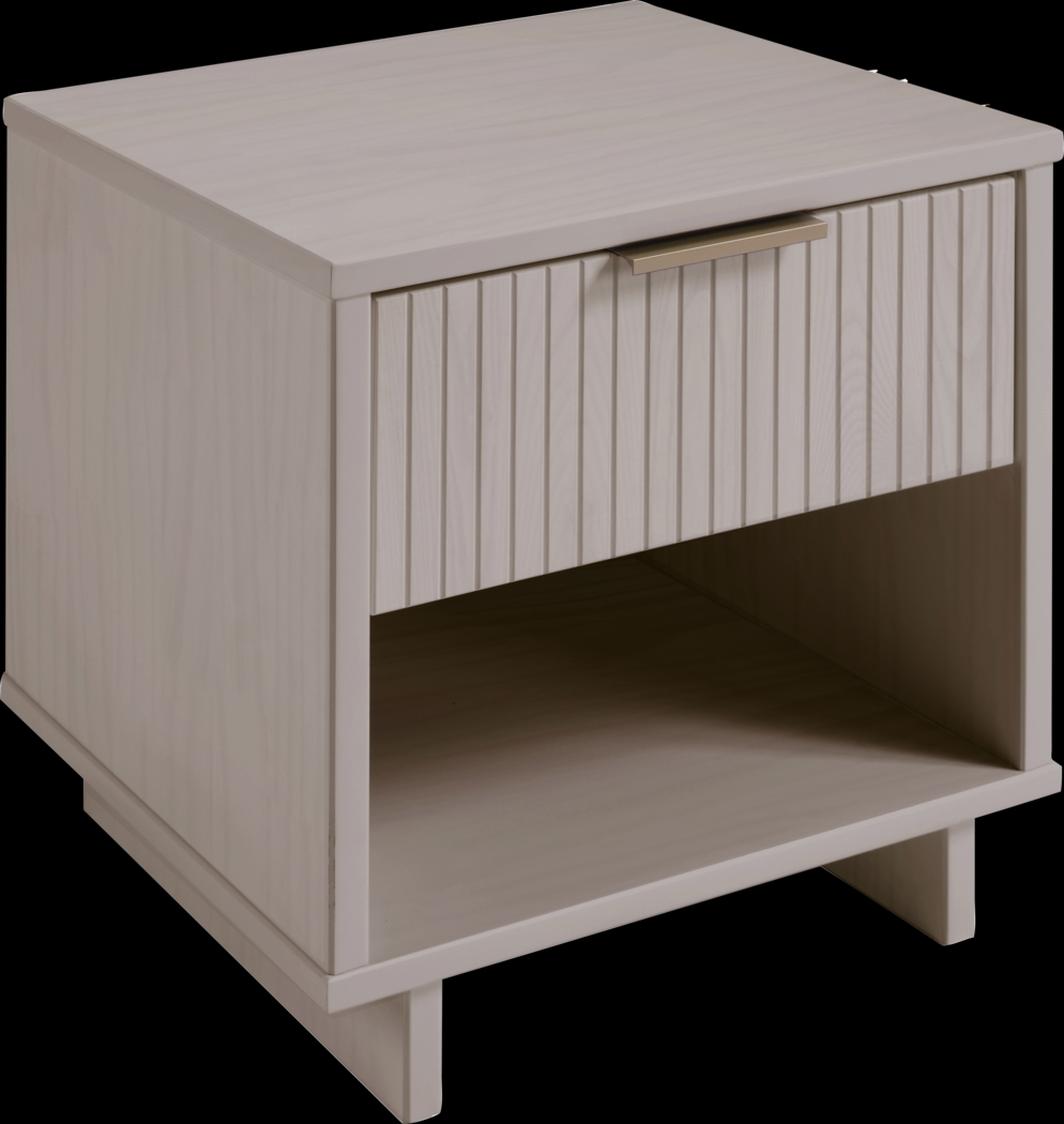 Bremmer V Light Gray Nightstand - Thumbnail - Image 7