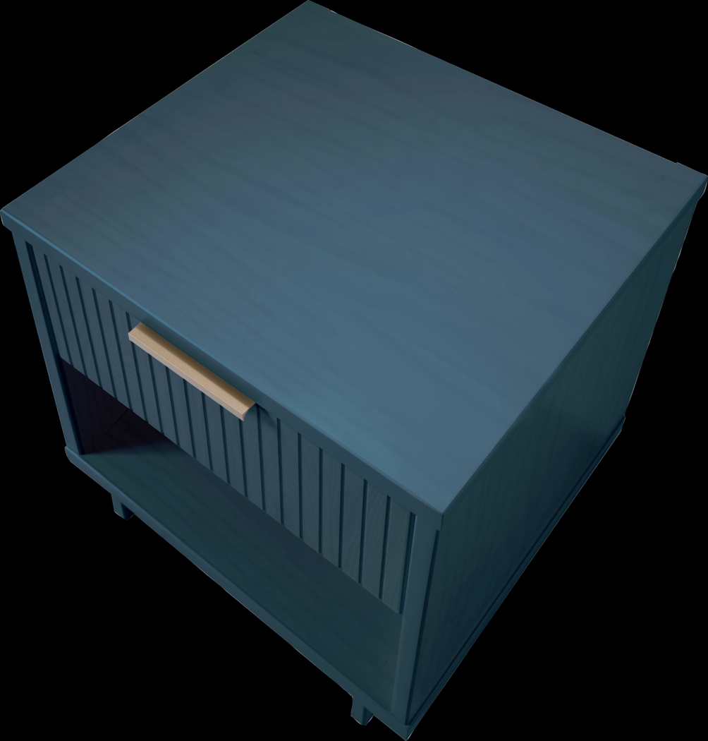 Bremmer V Midnight Blue Nightstand - Thumbnail - Image 7