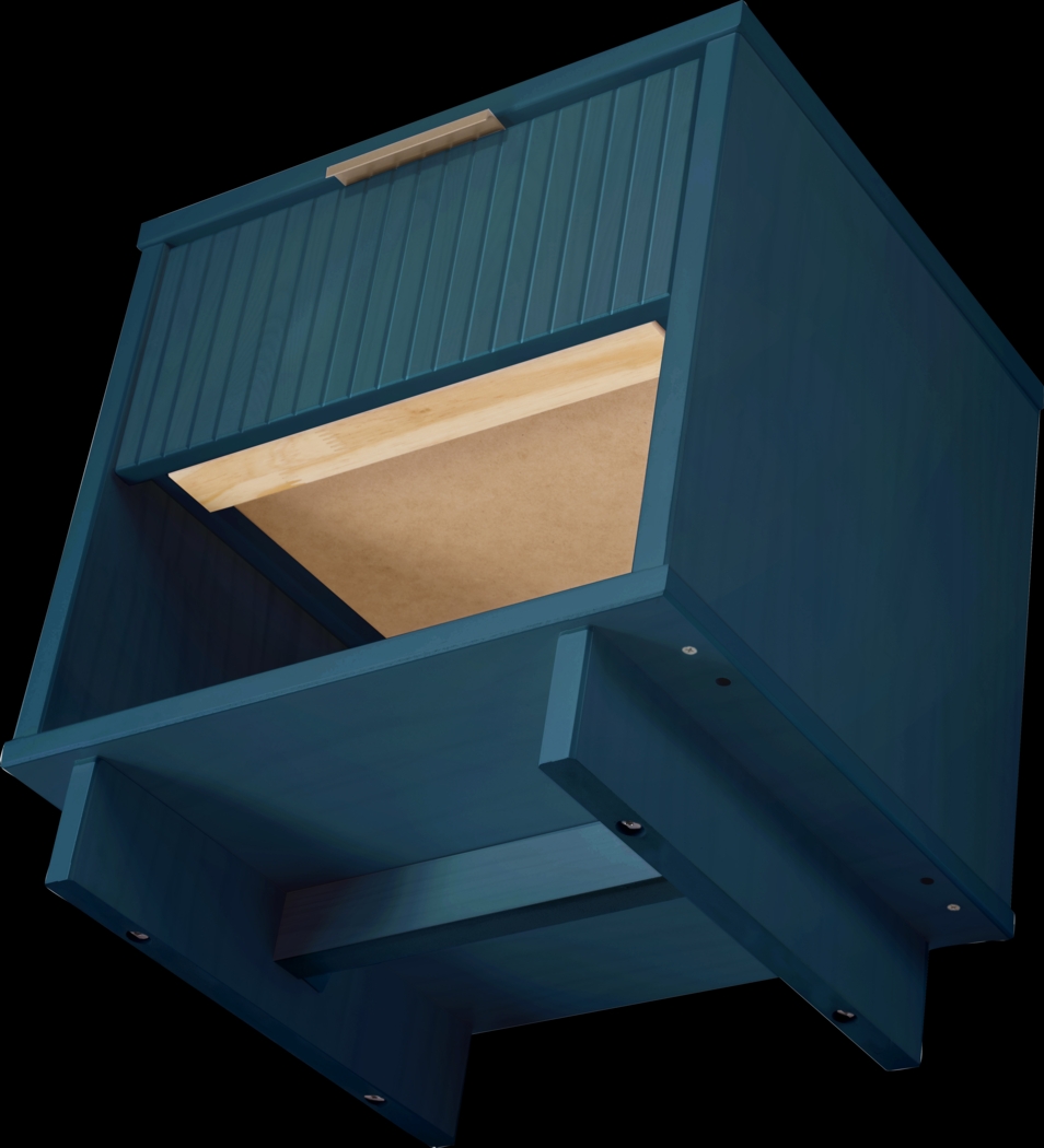 Bremmer V Midnight Blue Nightstand - Thumbnail - Image 8