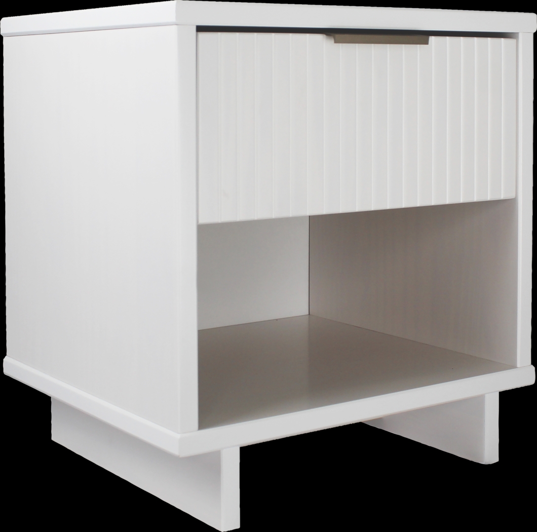 Bremmer V White Nightstand - Thumbnail - Image 5
