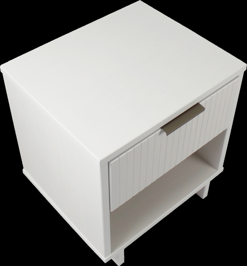 Bremmer V White Nightstand - Thumbnail - Image 8