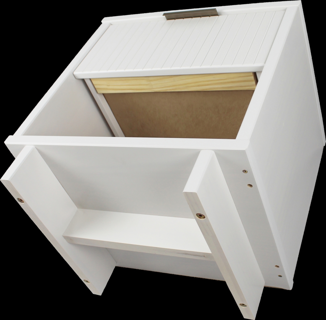 Bremmer V White Nightstand - Thumbnail - Image 9