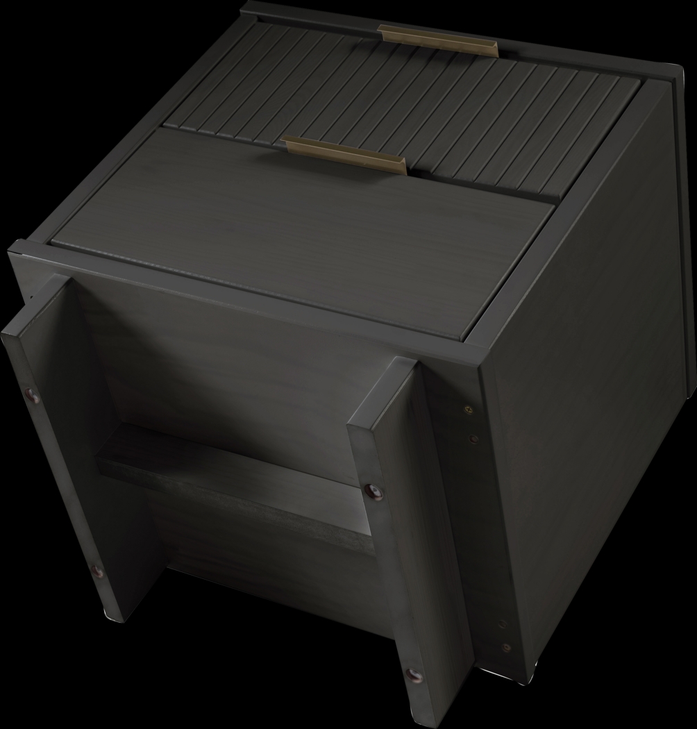 Bremmer VI Dark Gray Nightstand - Thumbnail - Image 4