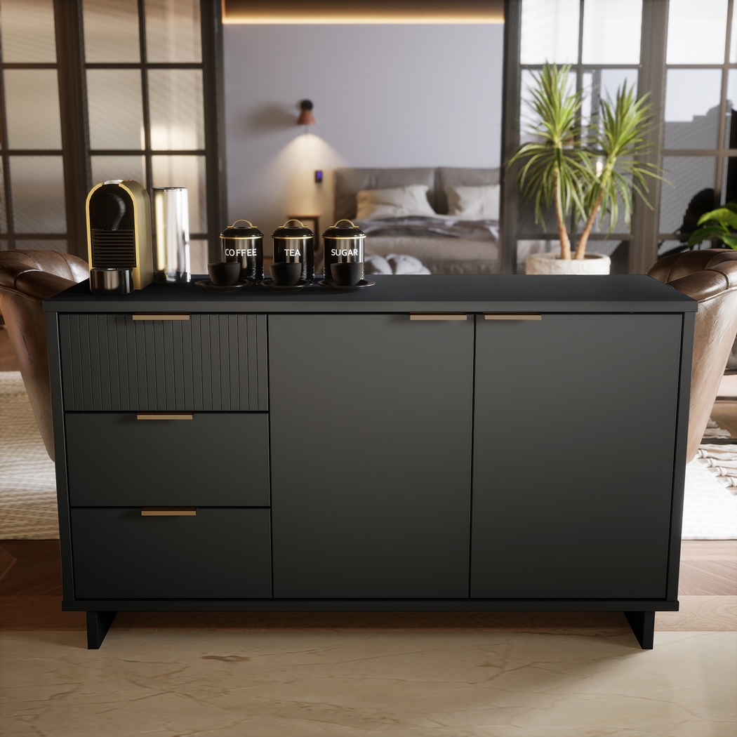 Bremmer VII Dark Gray Sideboard - Thumbnail - Image 2