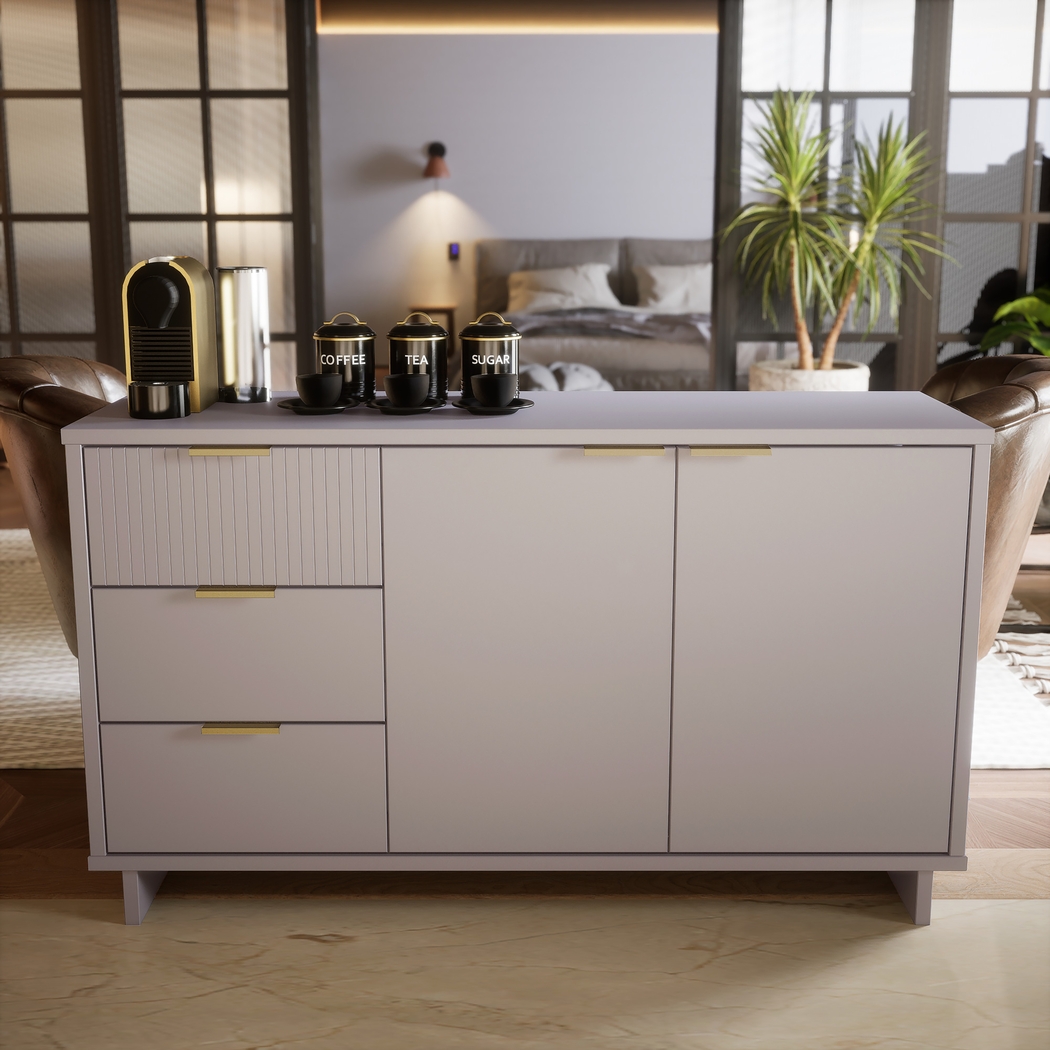 Bremmer VII Light Gray Sideboard - Thumbnail - Image 2