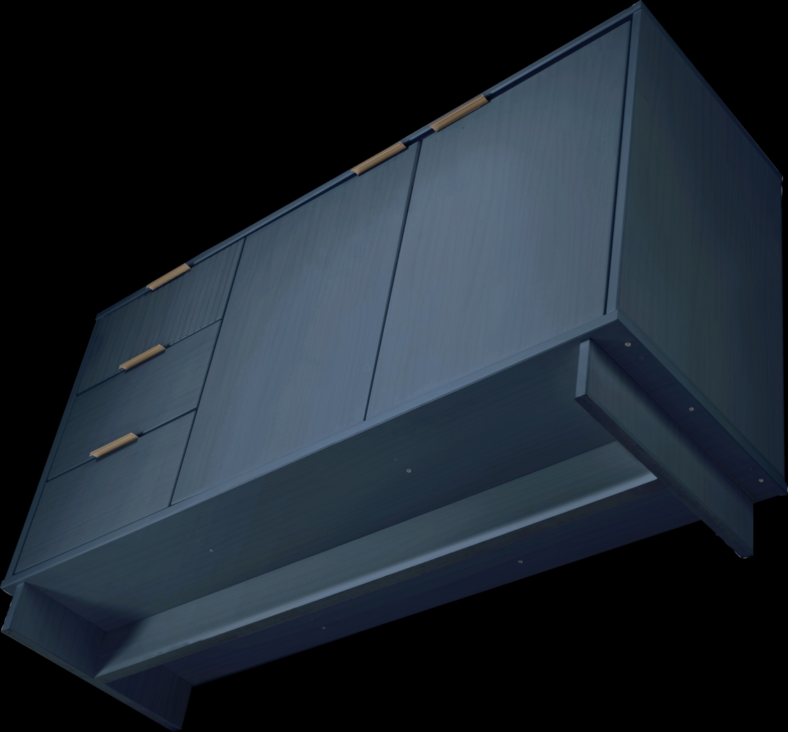 Bremmer VII Midnight Blue Sideboard - Thumbnail - Image 7