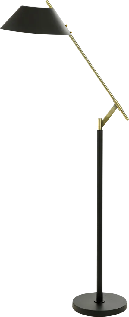 Brenden Black Floor Lamp - Thumbnail - Image 1