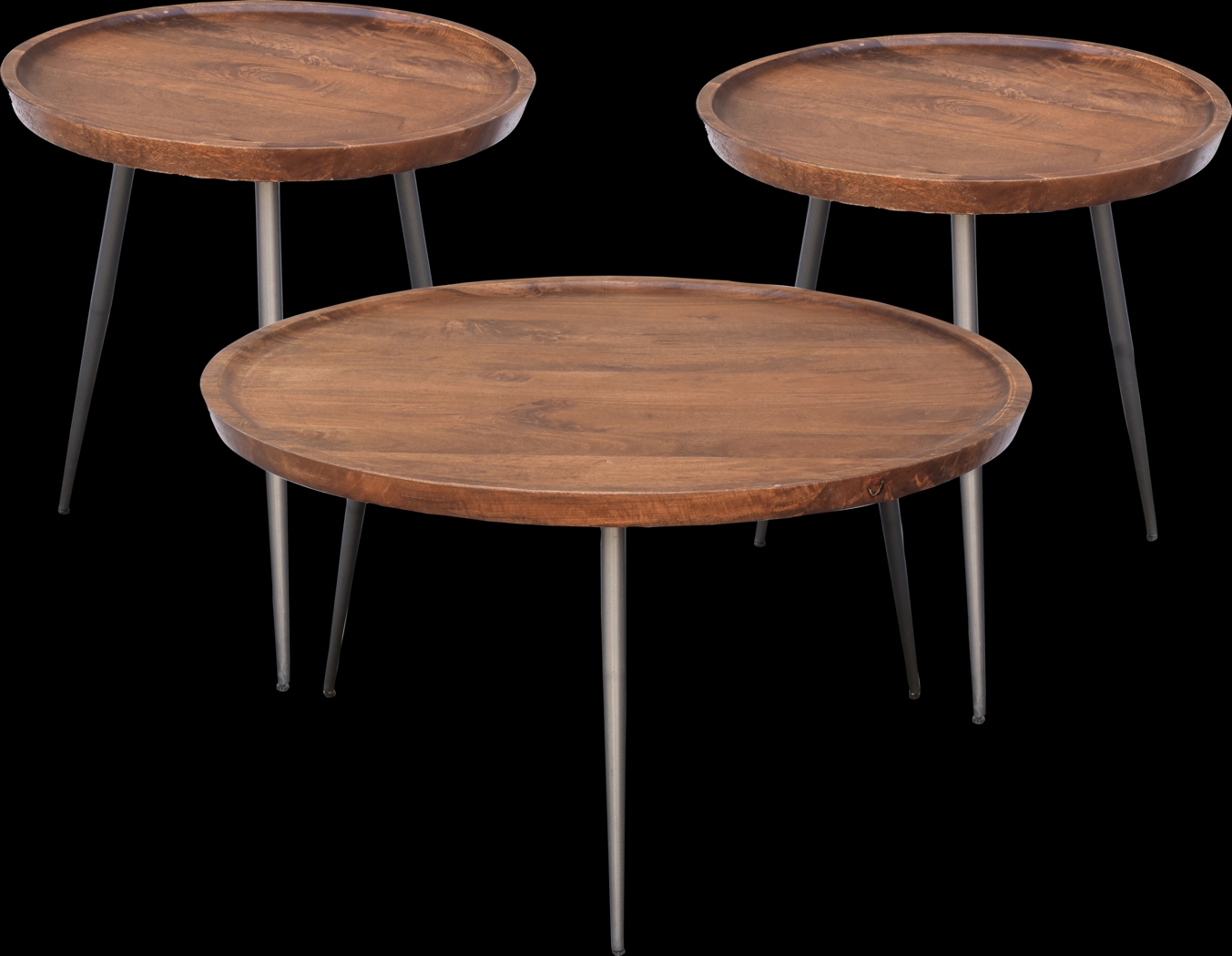 Brendleton Brown 3 Pc Table Set - Thumbnail - Image 1