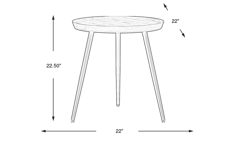 Dimension Image. Please refer to the Dimension Tab on this page for dimension details.