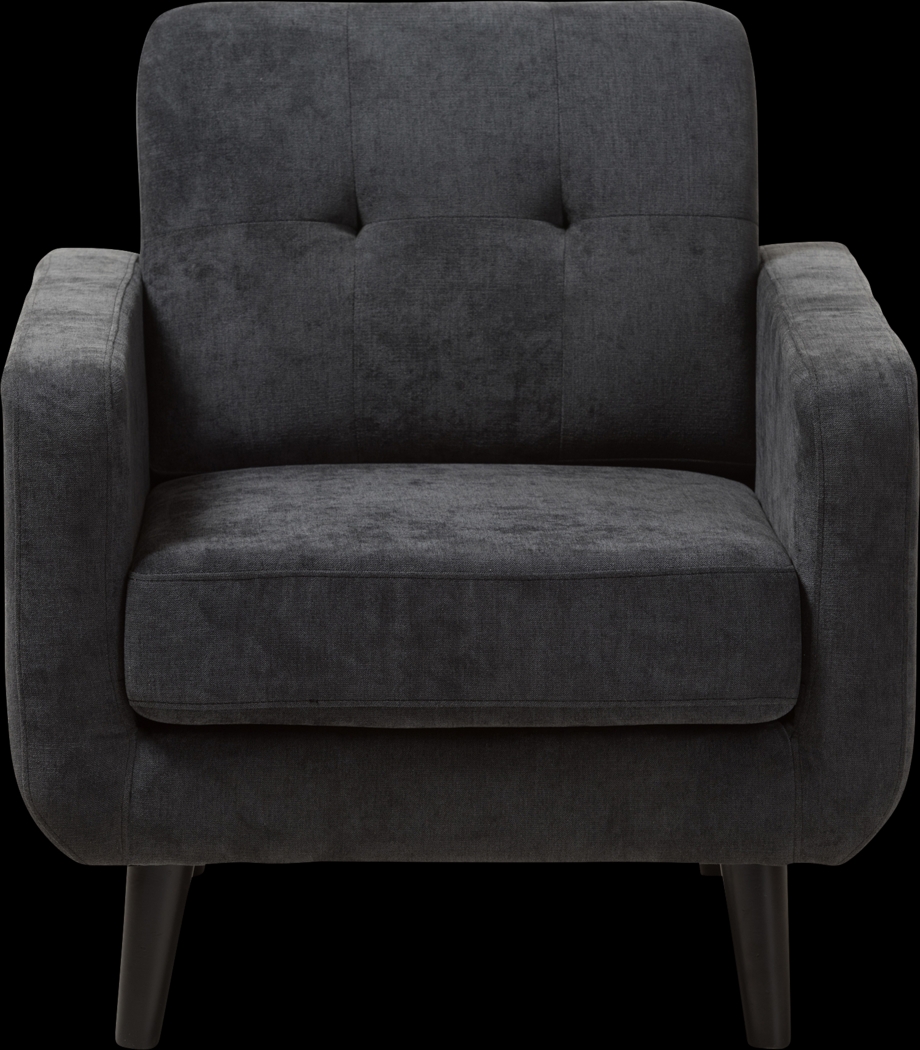 Breneman Charcoal Accent Chair - Thumbnail - Image 3