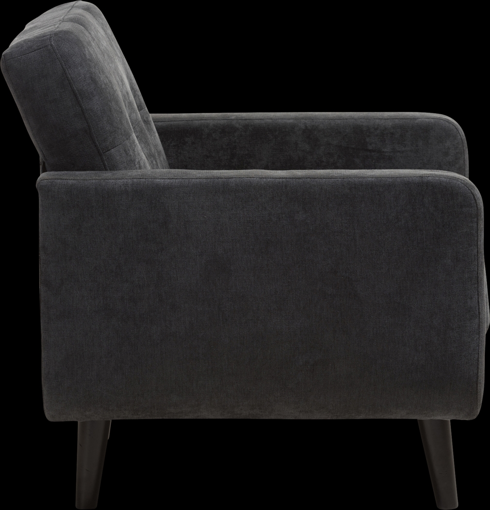 Breneman Charcoal Accent Chair - Thumbnail - Image 4