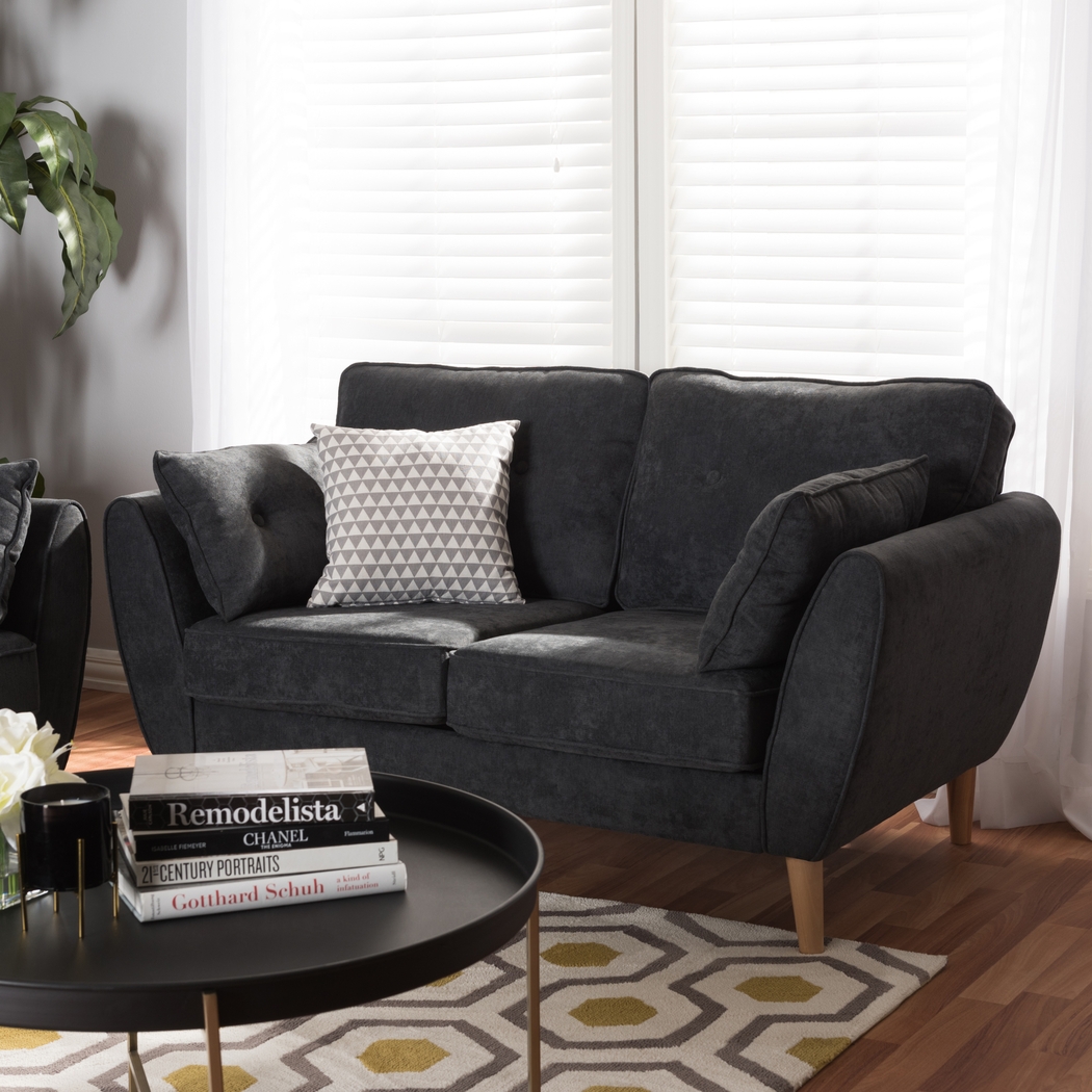 Breneman Charcoal Loveseat - Thumbnail - Image 2
