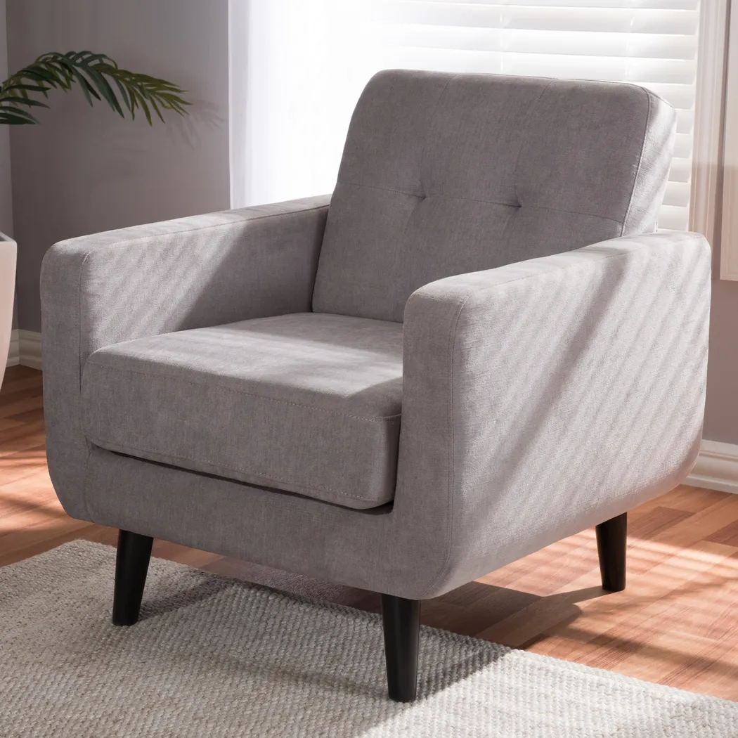 Breneman Gray Accent Chair - Thumbnail - Image 2