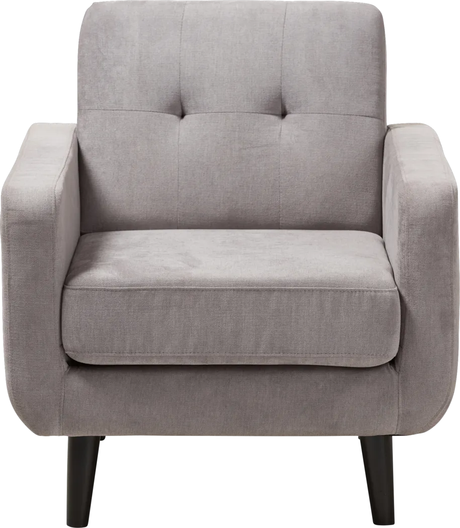 Breneman Gray Accent Chair - Thumbnail - Image 3