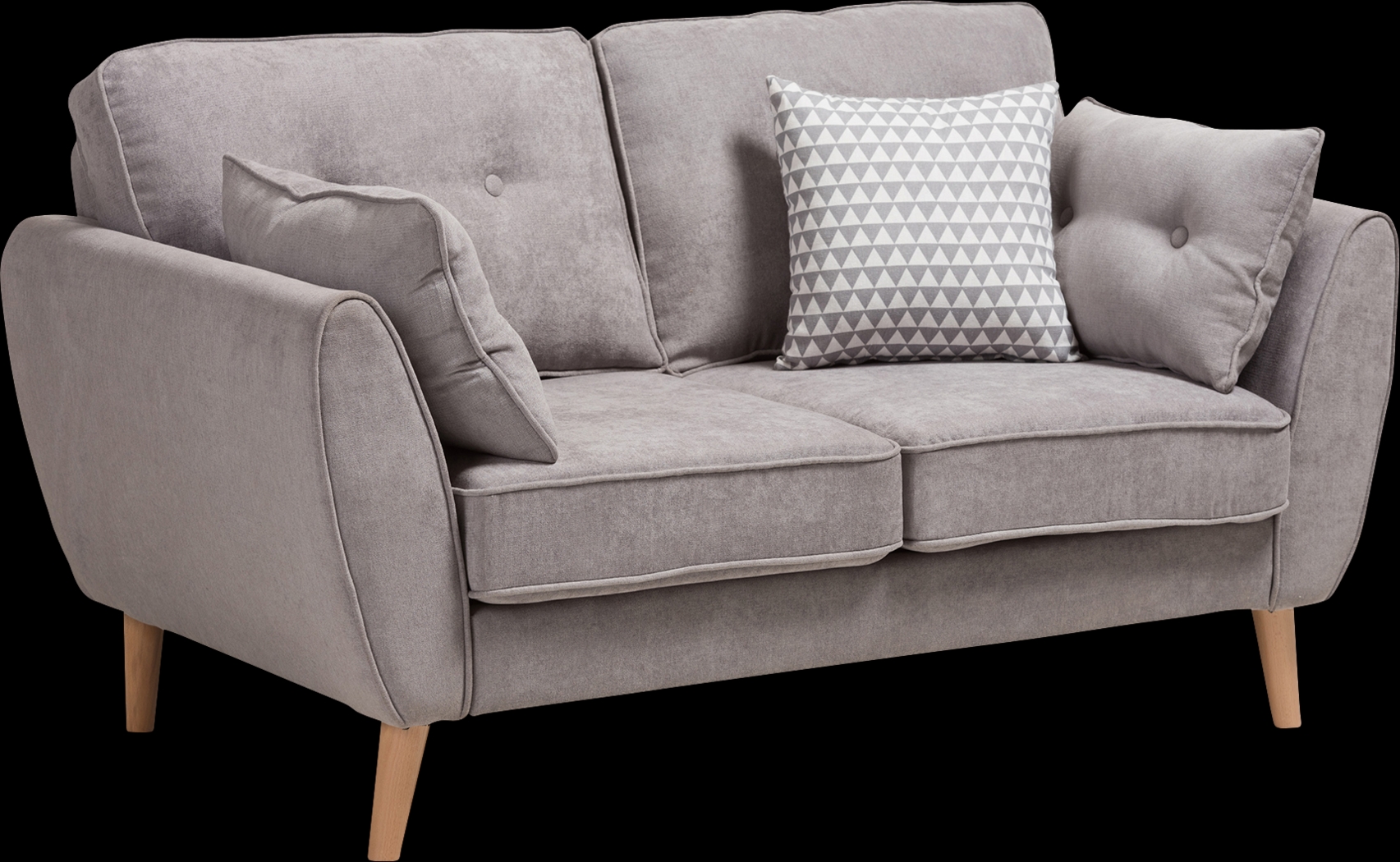 Breneman Gray Loveseat - Thumbnail - Image 3