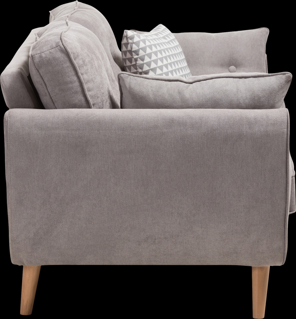 Breneman Gray Loveseat - Thumbnail - Image 4