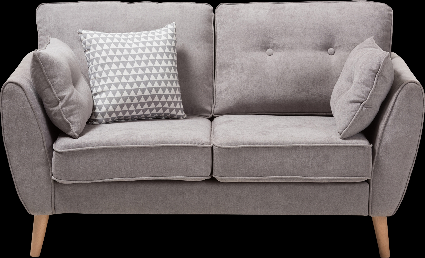 Breneman Gray Loveseat - Thumbnail - Image 1