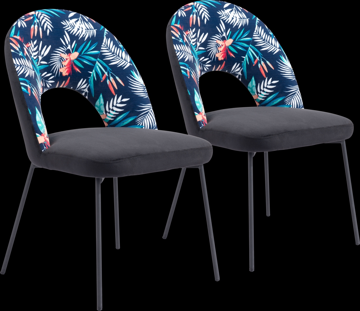 Brenmar Black Dining Chair, Set of 2 - Thumbnail - Image 1