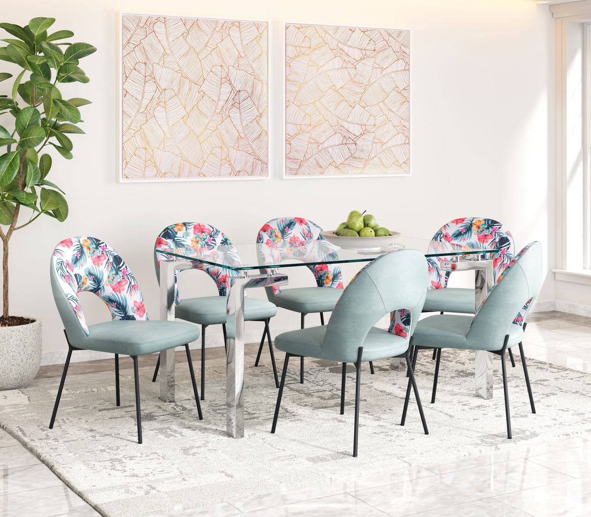 Brenmar Green Dining Chair, Set of 2 - Thumbnail - Image 3