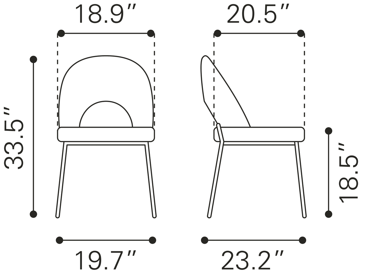 Brenmar White Dining Chair, Set of 2 - Thumbnail - Image 12
