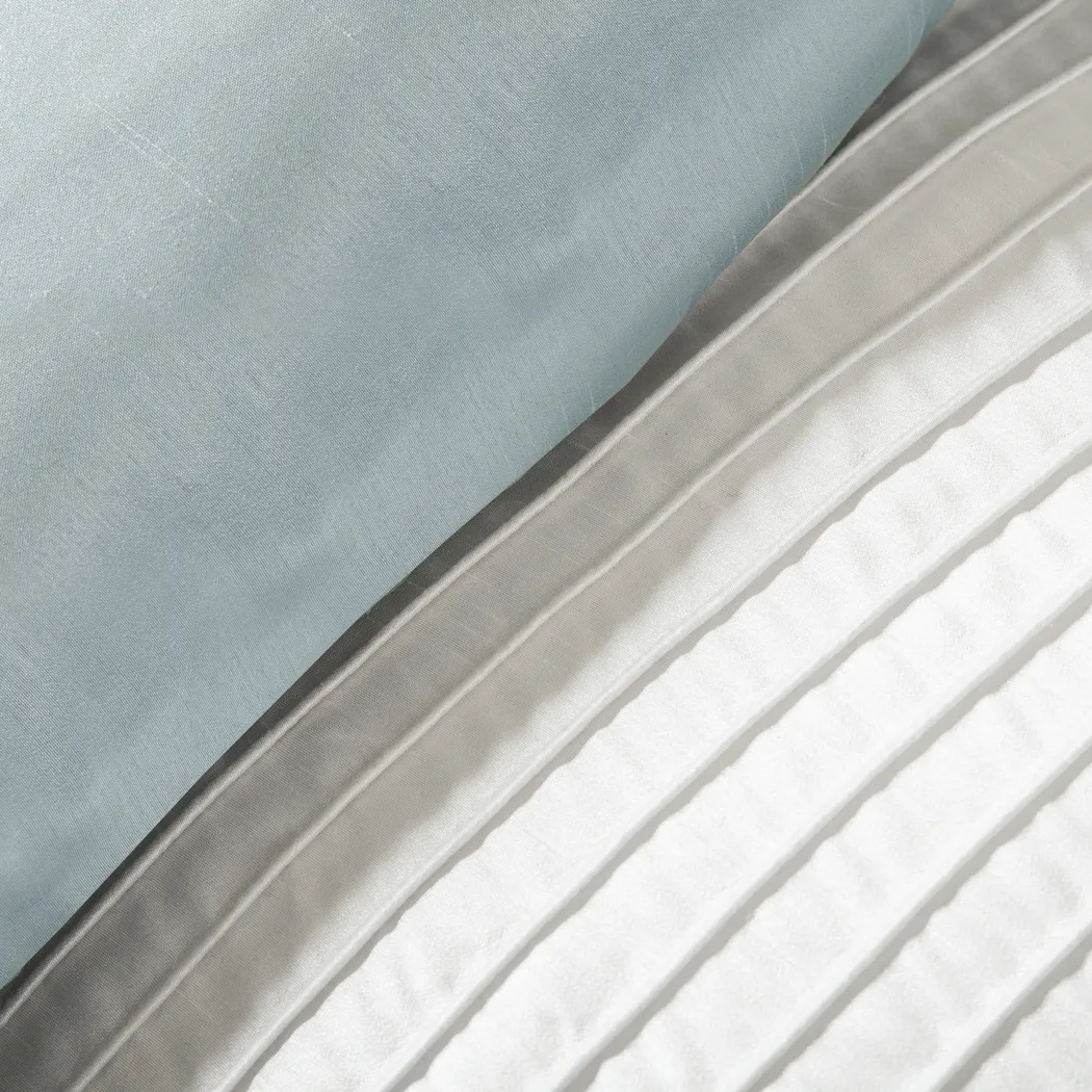 Brenna Blue/Green 7 Pc King Comforter Set - Thumbnail - Image 2