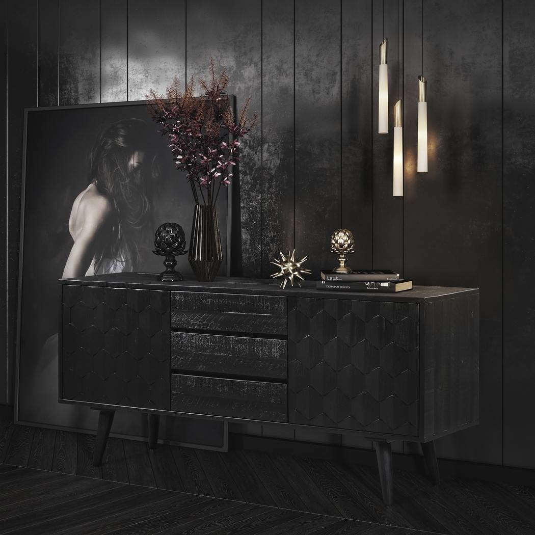 Brentan Black Sideboard - Thumbnail - Image 2