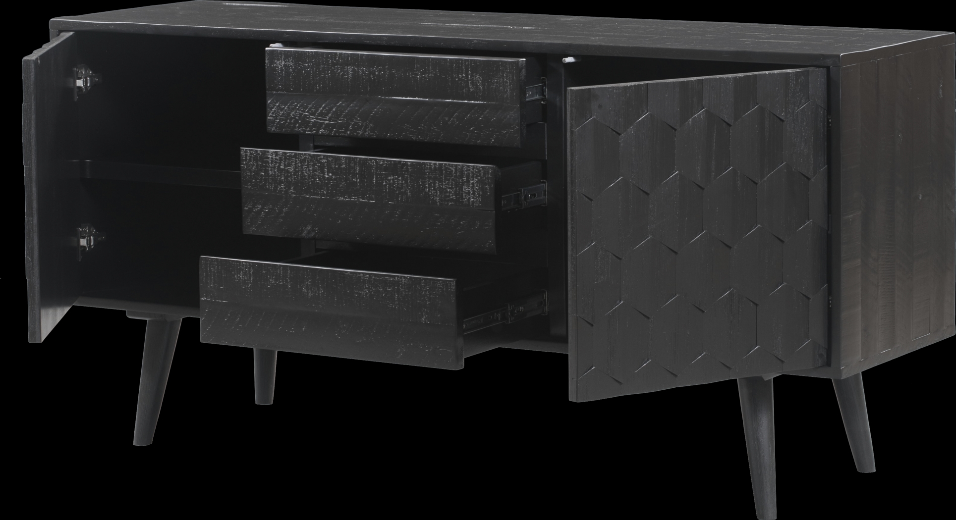 Brentan Black Sideboard - Thumbnail - Image 6