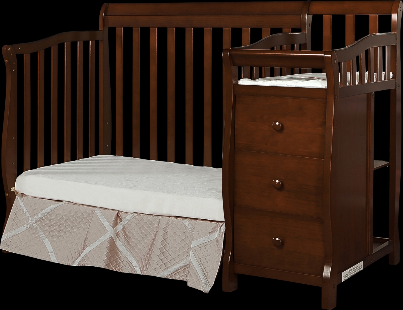 Brentley Espresso Mini Convertible Crib and Changer - Thumbnail - Image 2