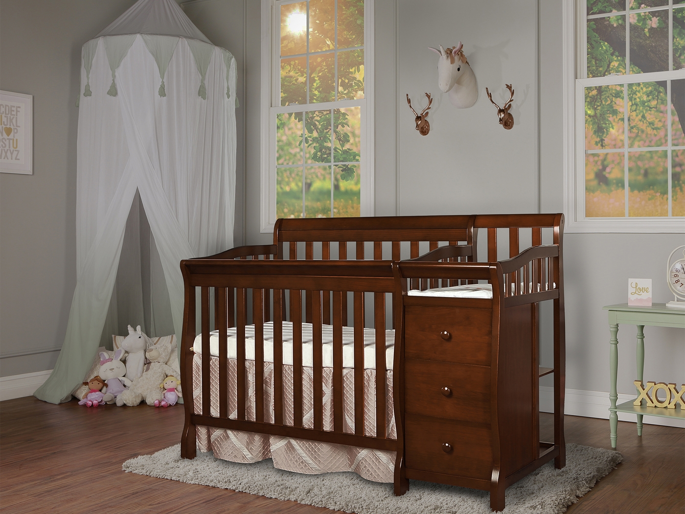 Brentley Espresso Mini Convertible Crib and Changer - Thumbnail - Image 3