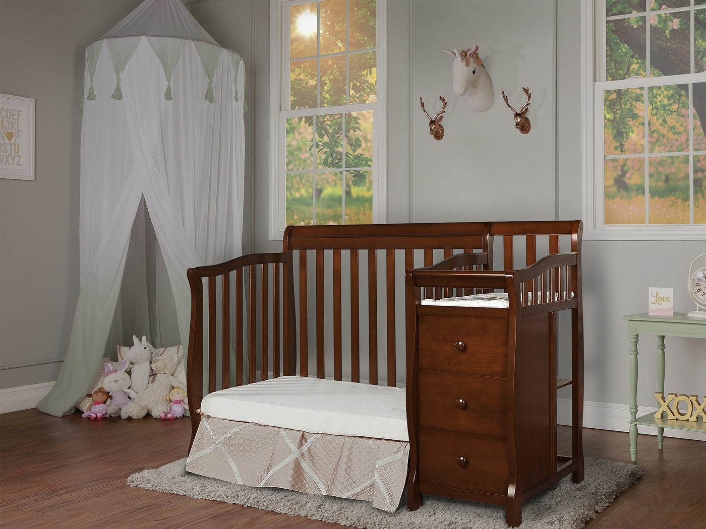 Brentley Espresso Mini Convertible Crib and Changer - Thumbnail - Image 4