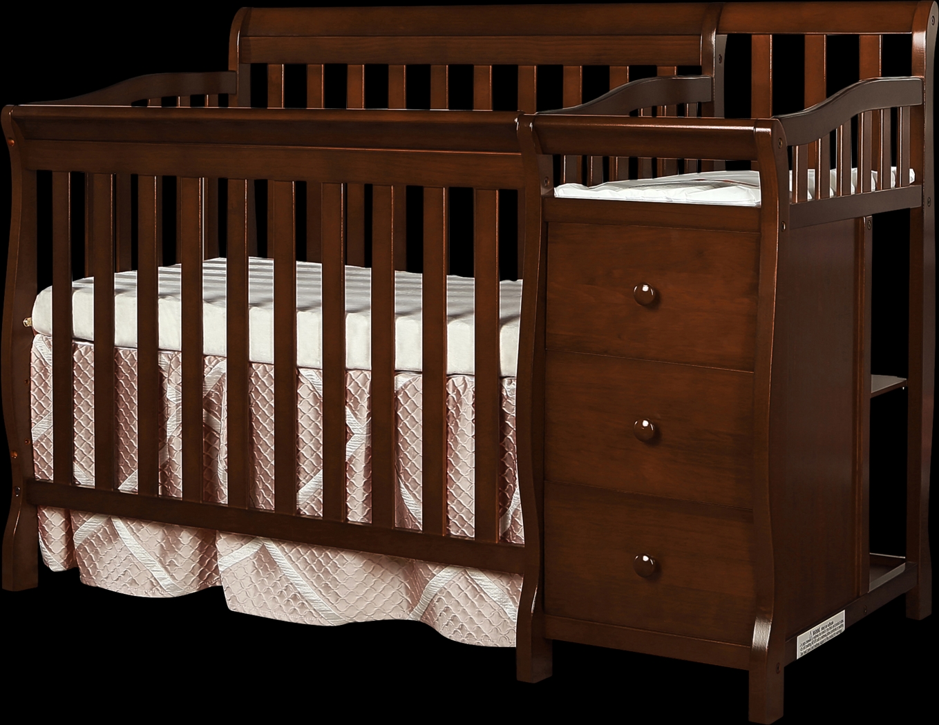 Brentley Espresso Mini Convertible Crib and Changer - Thumbnail - Image 1