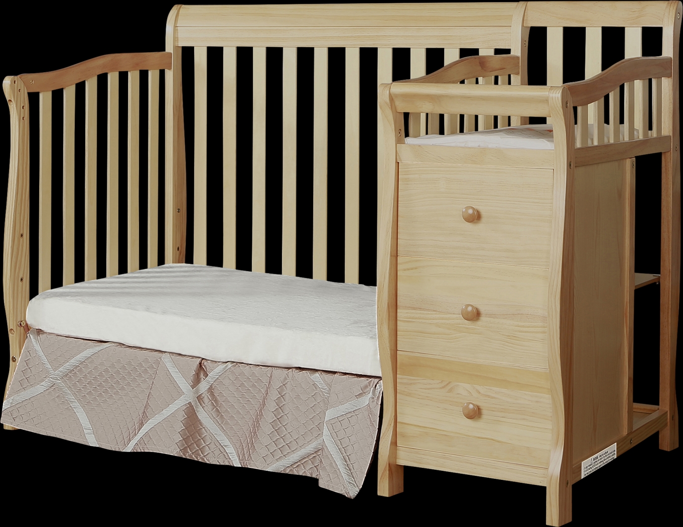 Brentley Natural Mini Convertible Crib and Changer - Thumbnail - Image 2