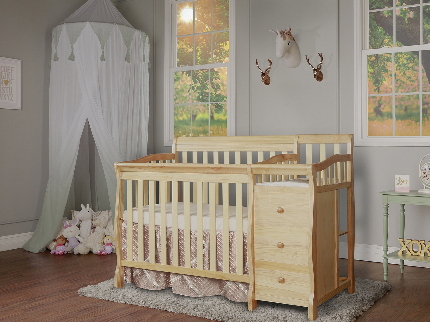 Brentley Natural Mini Convertible Crib and Changer - Thumbnail - Image 3