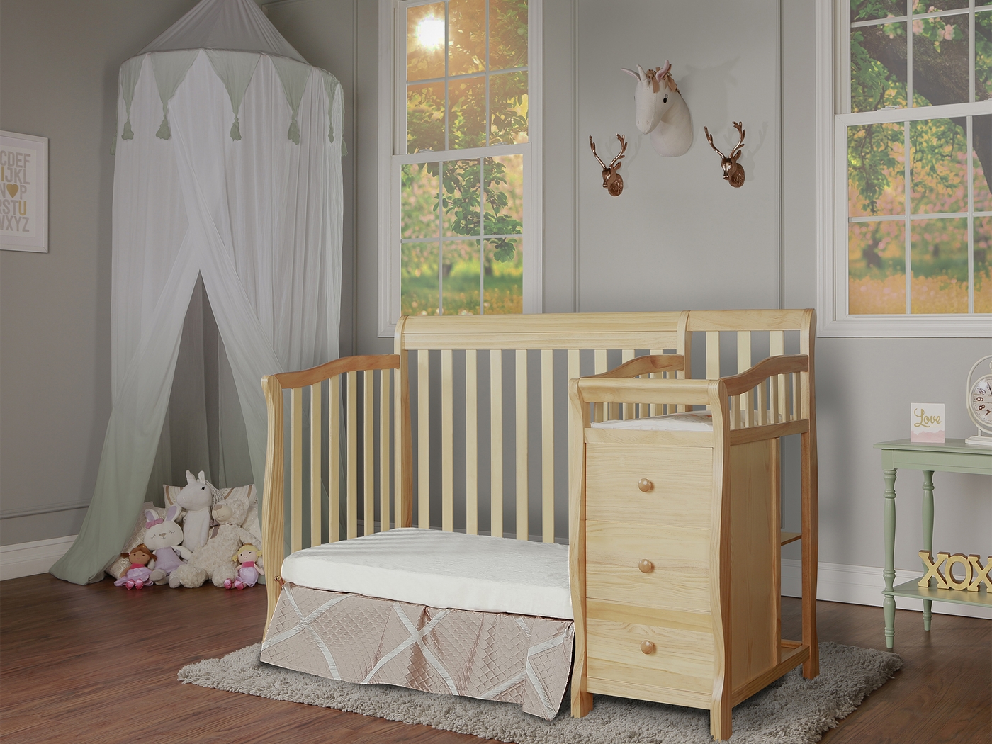 Brentley Natural Mini Convertible Crib and Changer - Thumbnail - Image 4