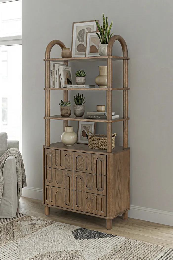 Brenton Brown Bookcase - Thumbnail - Image 2