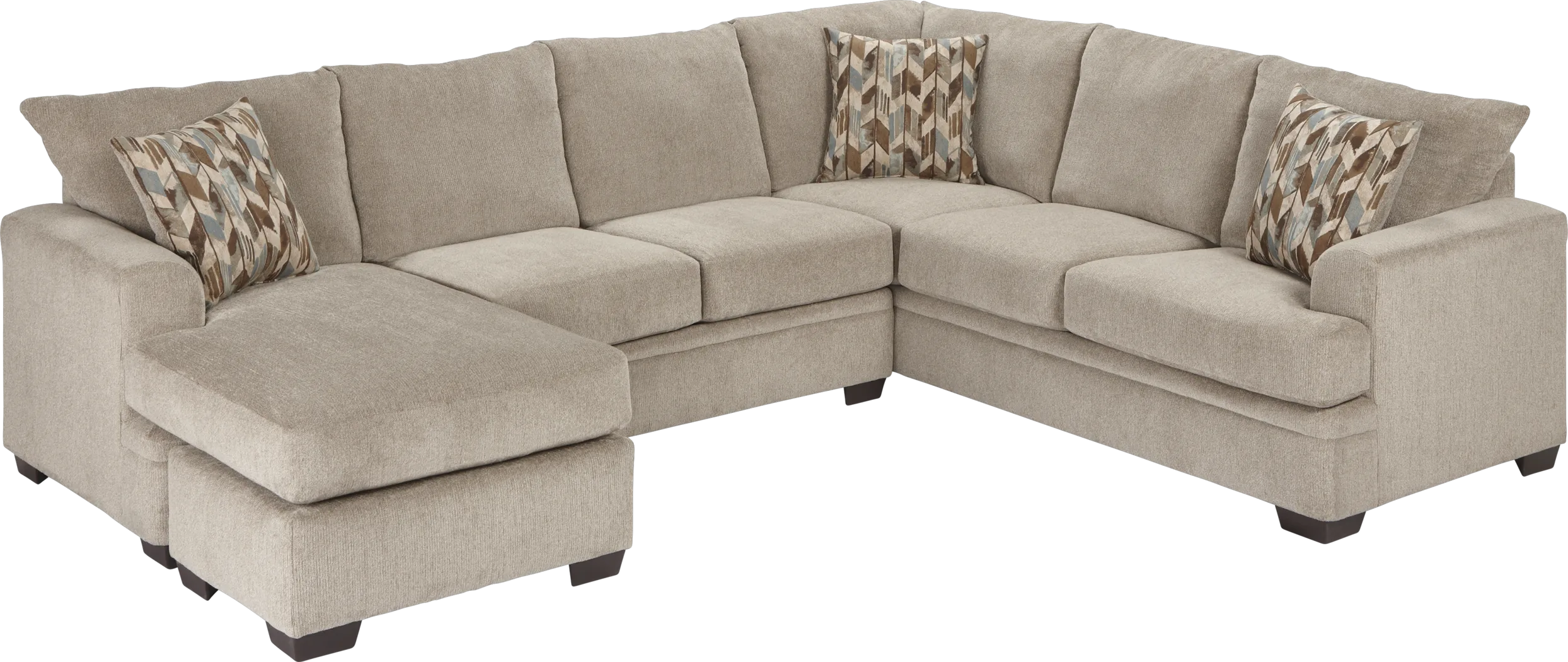 Brenton Court 2 Pc Platinum Sectional - Thumbnail - Image 1