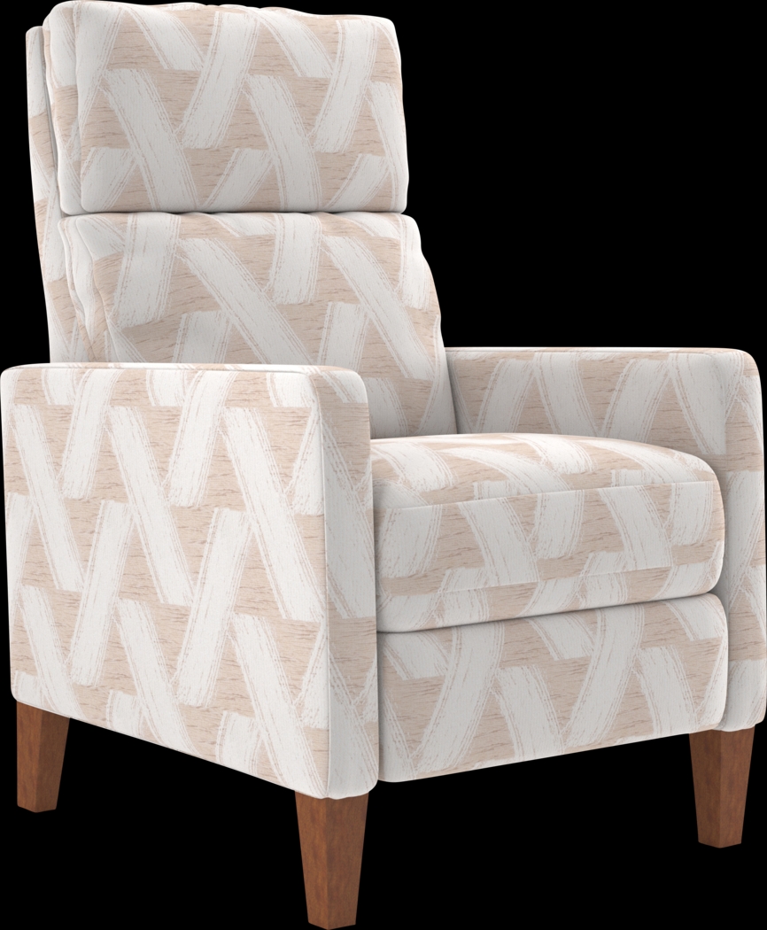 Brentway Beige Push Back Recliner - Thumbnail - Image 1