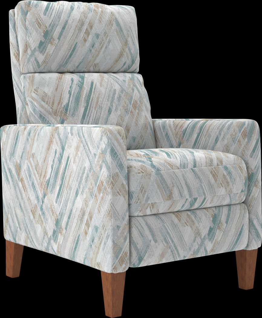 Brentway Blue Push Back Recliner - Thumbnail - Image 1