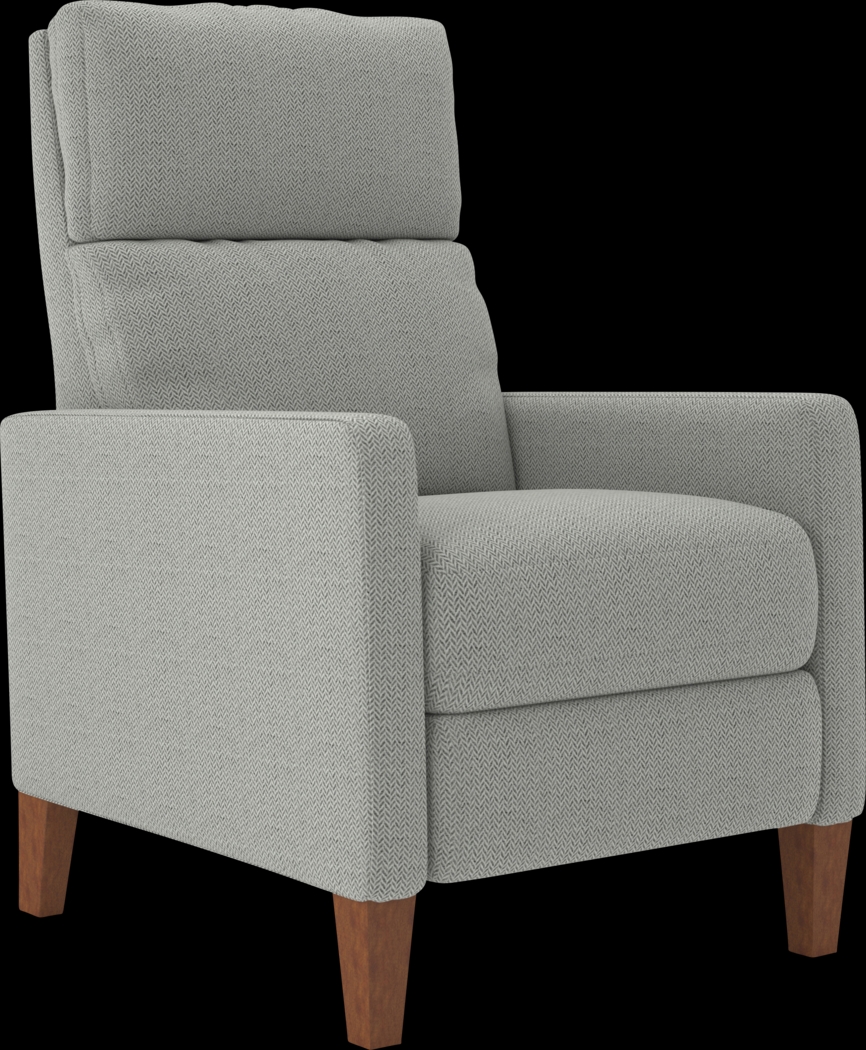 Brentway Gray Push Back Recliner - Thumbnail - Image 1